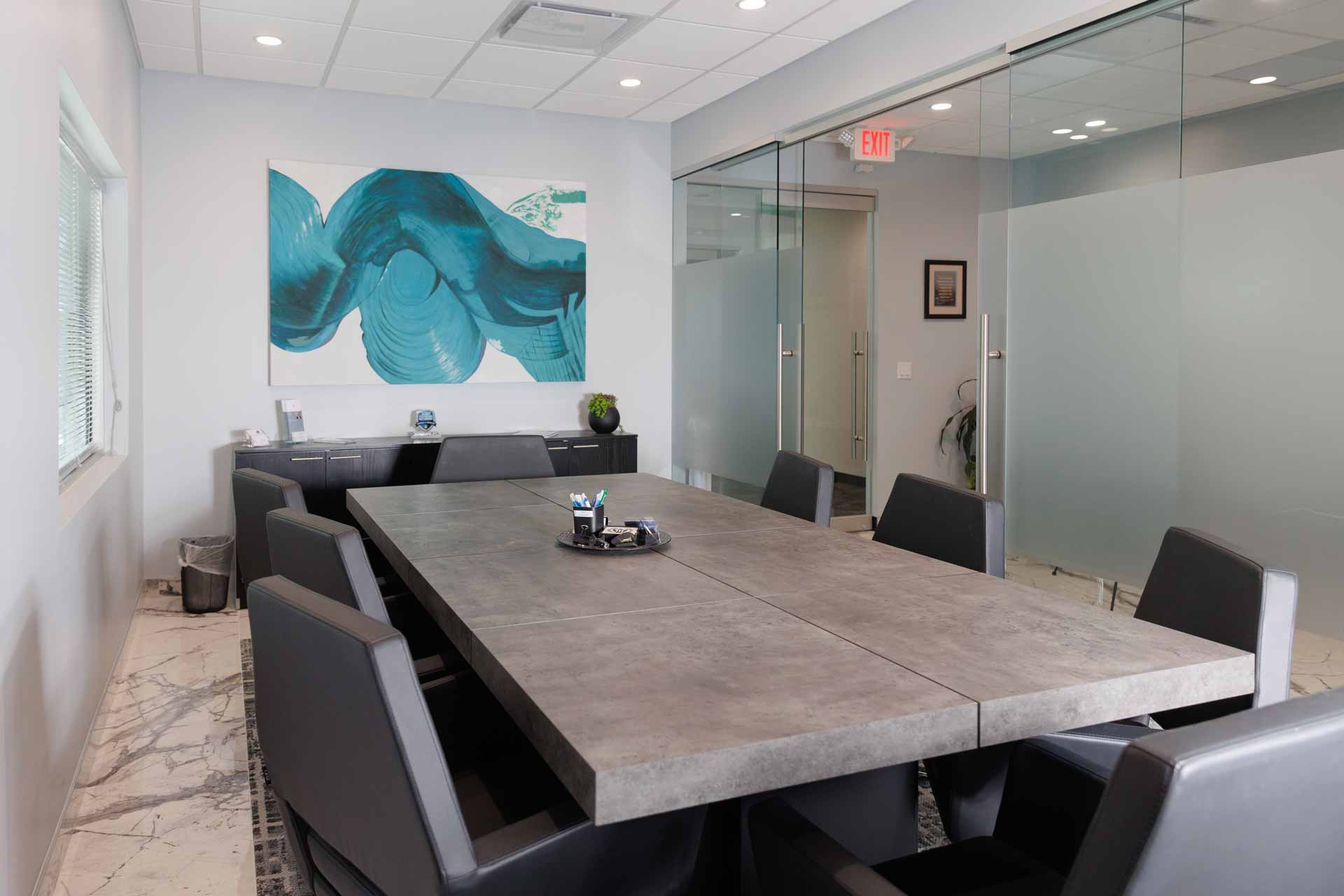 Conference room within the Munoz & Company, CPA office