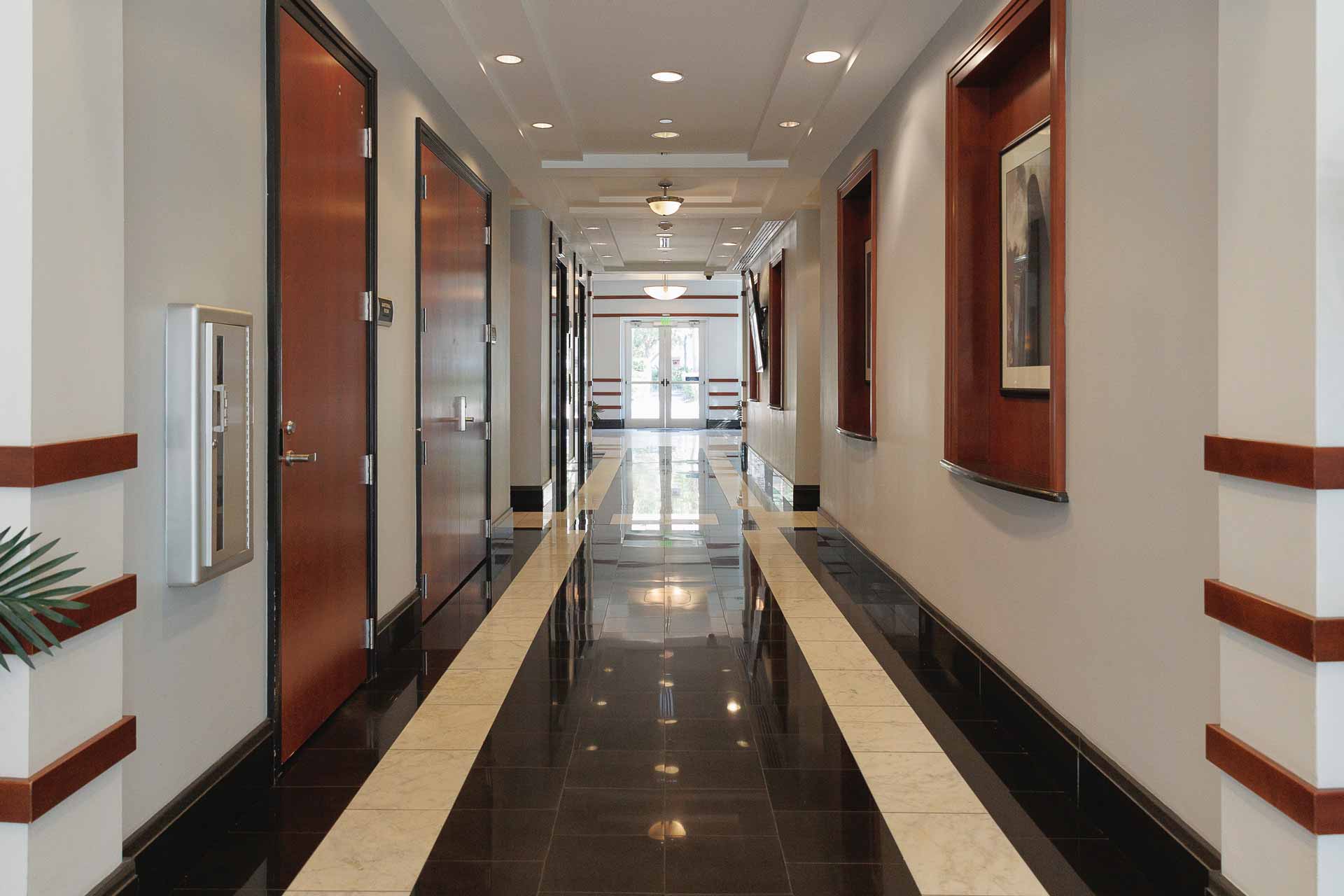 Hallway inside of the Munoz & Company, CPA office